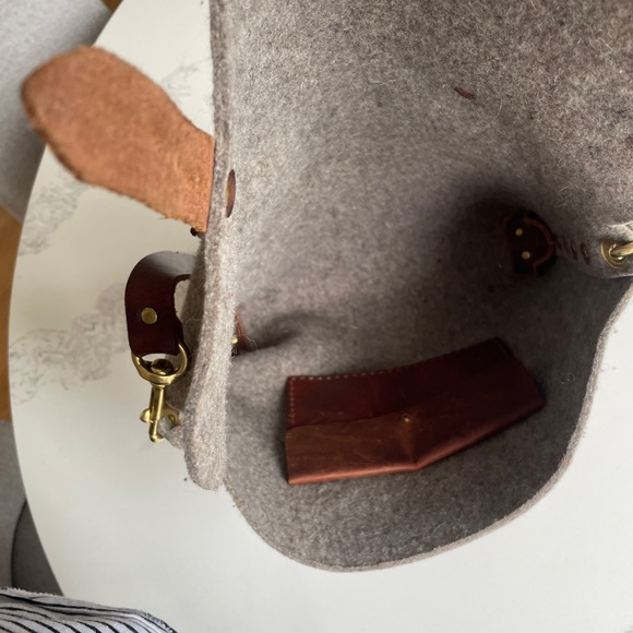 Custom made book bag by artist at Brooklyn NYC flea market - Picture 8 of 9